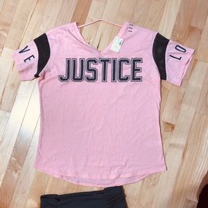 New Justice New athletic blouse size 14